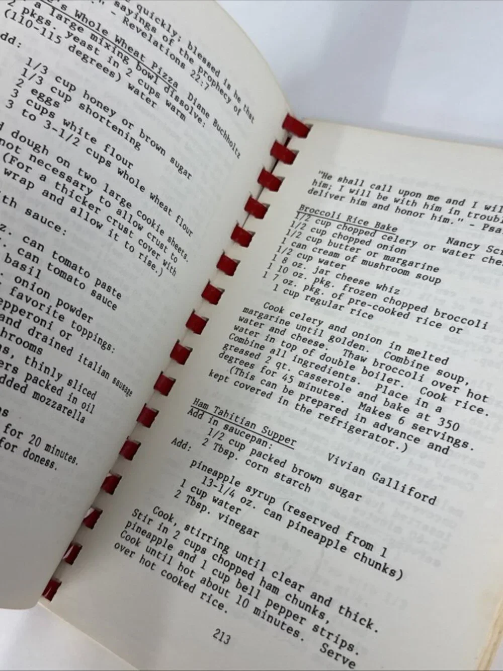 1986 Our Family Recipes Cookbook St Paul Ev. Lutheran Church Batavia New York